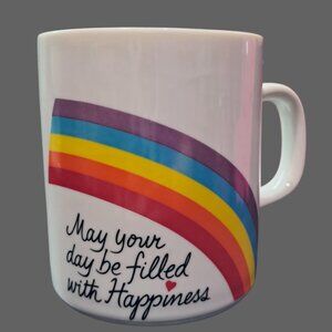 Avon The Love Mug Easter 1983 Multicolor Heart “May Your Day Be Filled w/Love